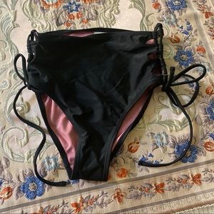 High waisted bikini bottoms